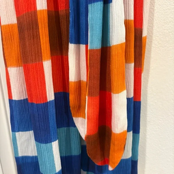 NWOT Mara Hoffman Swim Katinka Weave Colorful Plaid Maximalist Maxi Dress Sz S - Picture 6 of 15